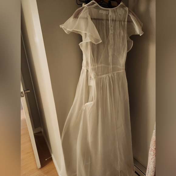 Reformation Glory sheer white dress - Picture 4 of 6